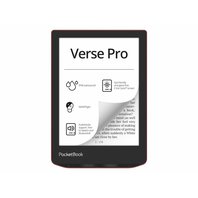 POCKETBOOK 634 VERSE PRO PASSION RED, ČERVENÝ + více než 8000 eknih a program na konverzi formátů